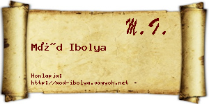 Mód Ibolya névjegykártya